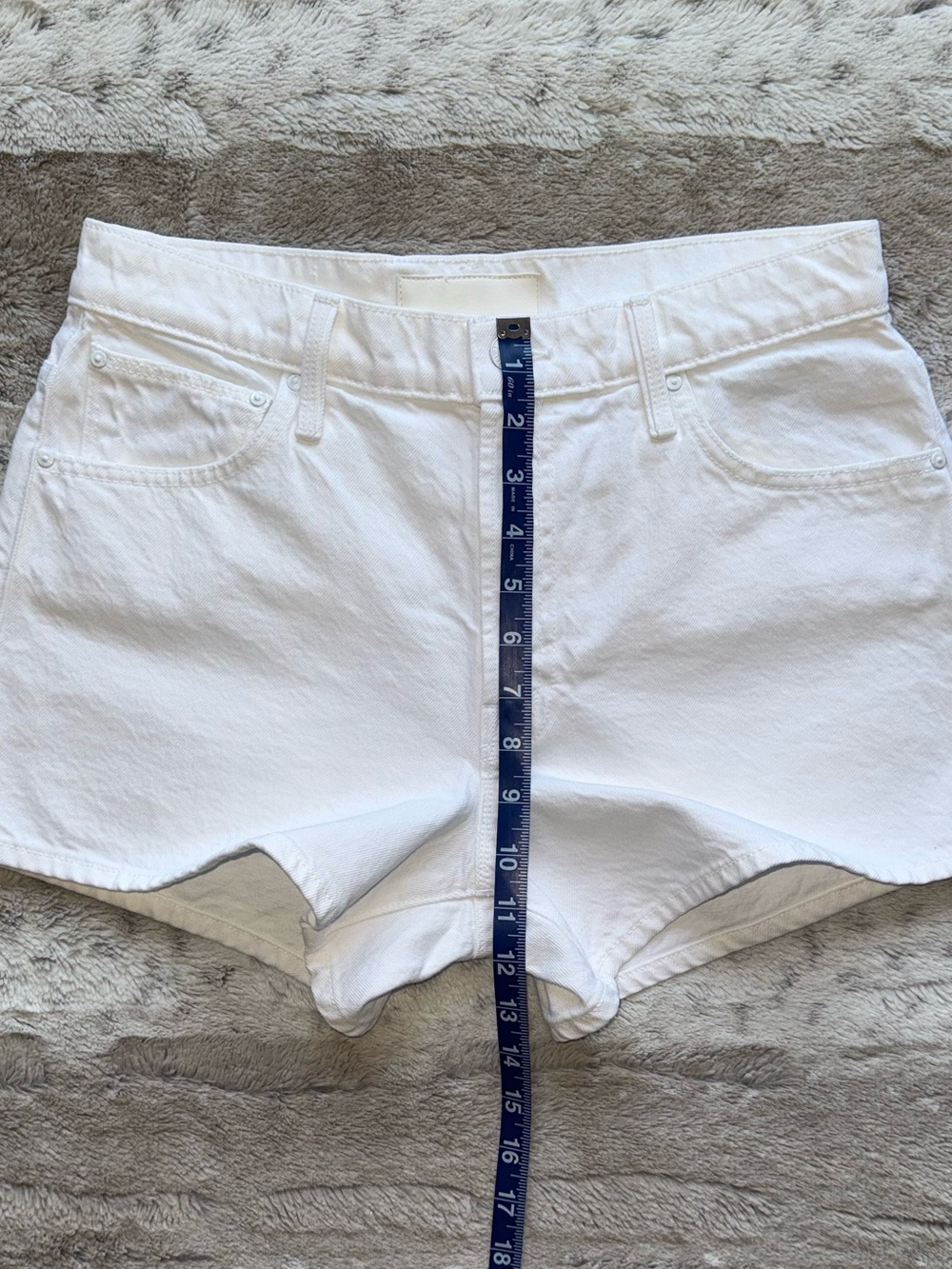MOTHER The Dodger Denim Shorts in Picket Fence Size 27 - Picture 10 of 16